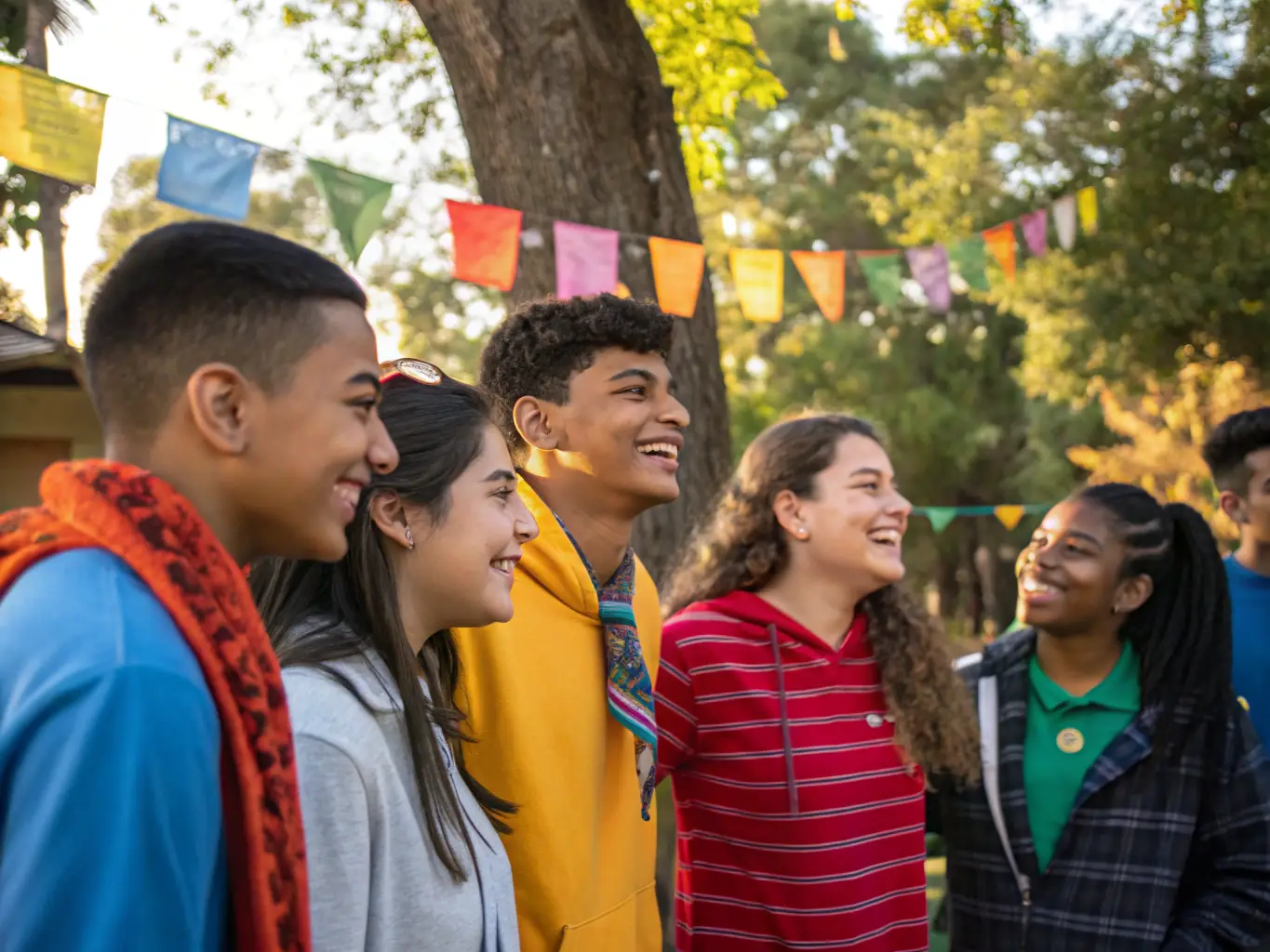 A diverse group of community members participating in an ILLICO PRESTO COMPAGNIE outreach program, highlighting the theater's commitment to engaging with and enriching the local community through the arts.